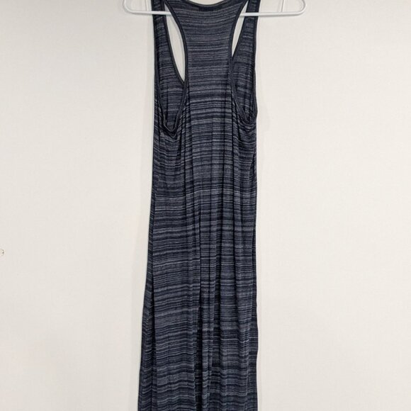 Vince Space Dye Tank Sleeveless Floor Length Maxi Dress Navy Blue Size XS - Picture 3 of 4